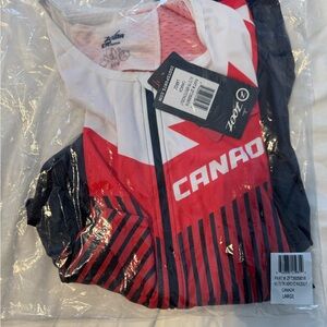 Zoot Red and Black Triathlon Suit